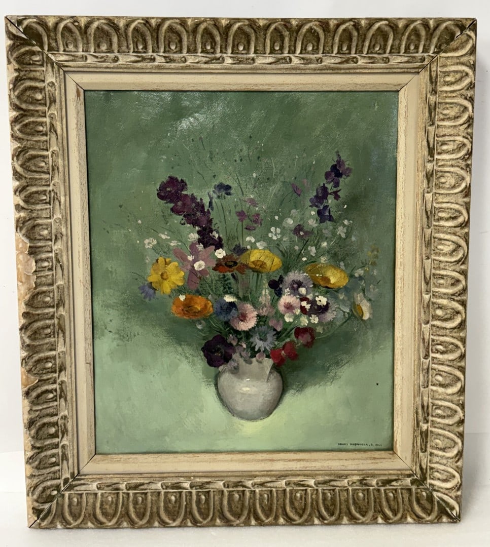 Frans DePooter; 20thC. Belgian Oil Still Life Signed (1 of 4)