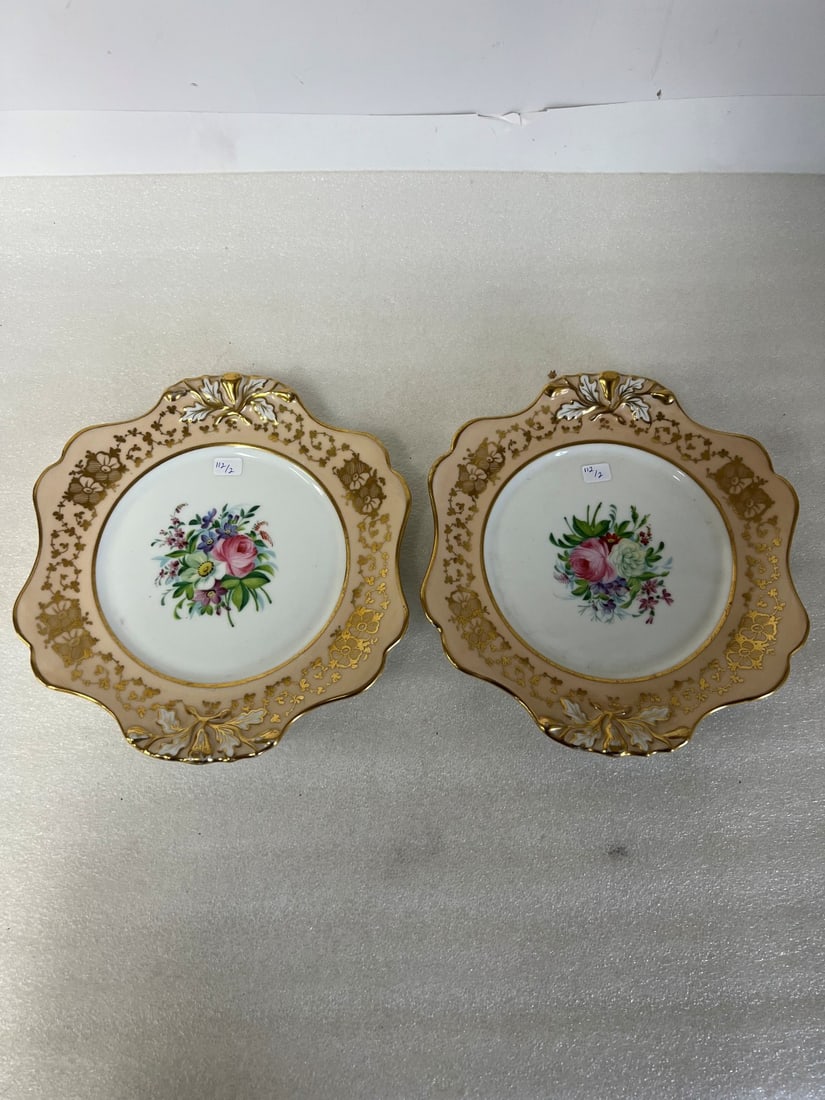 Fancy Service Plates Hand Painted (1 of 2)