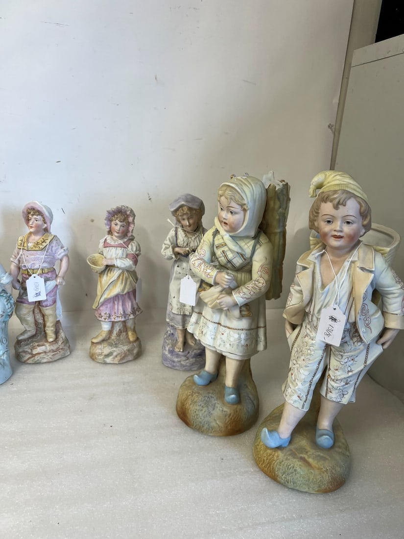Antique Bisque Figures (8) - 3