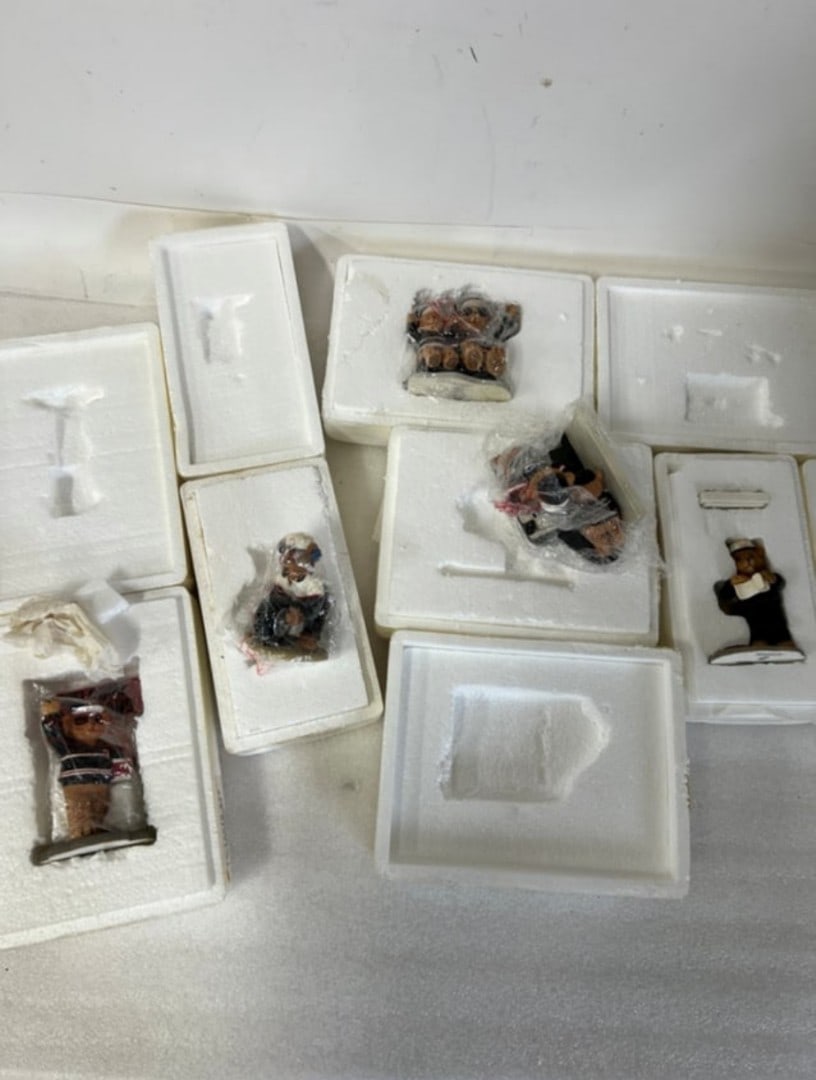 Lot of Dale Earnhardt Bear Figurines: As pictured