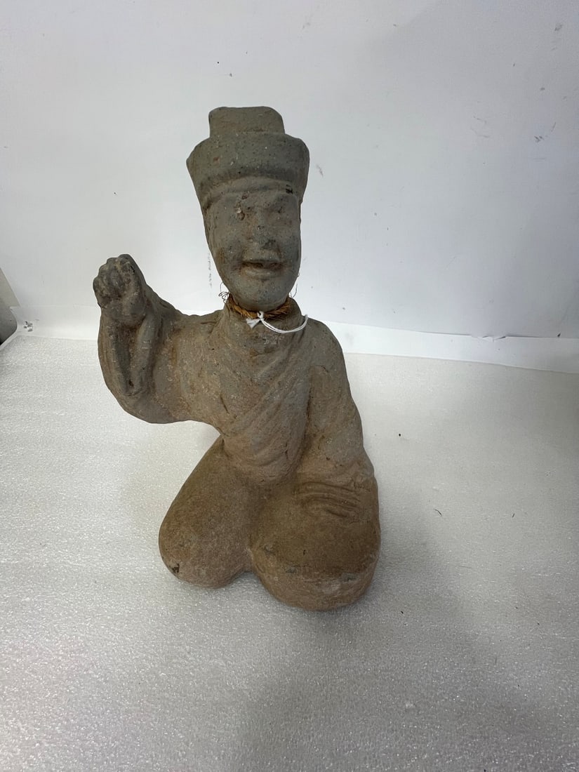 Stoneware Figure of a Monk: 11"H