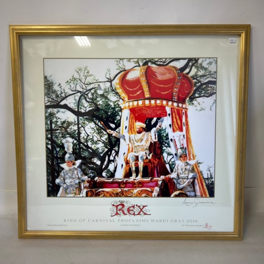 Anne Senemica Mardi Gras Rex Poster 2010 (1 of 3)