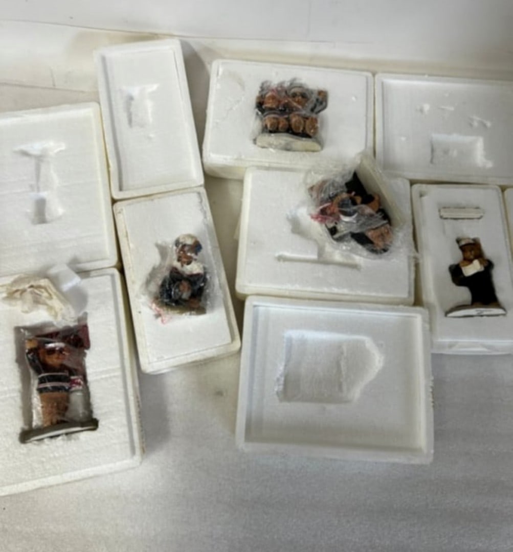 Lot of Dale Earnhardt Bear Figurines: As pictured