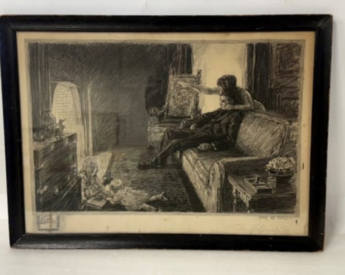 Angus MacDonall; Framed Lithograph - The Helpmate: Framed lithograph. The Helpmate. Pencil signed lower right; 16.75in. x 23.75in.(image), 19.25in. x 26.25in.(framed)