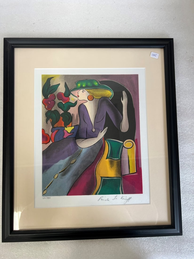 Linda Kniff. Ltd. Ed Serigaph Sgd.: Pentecote" Sgd. with certificates of authenticiy Overall size 18" x 15 3/4