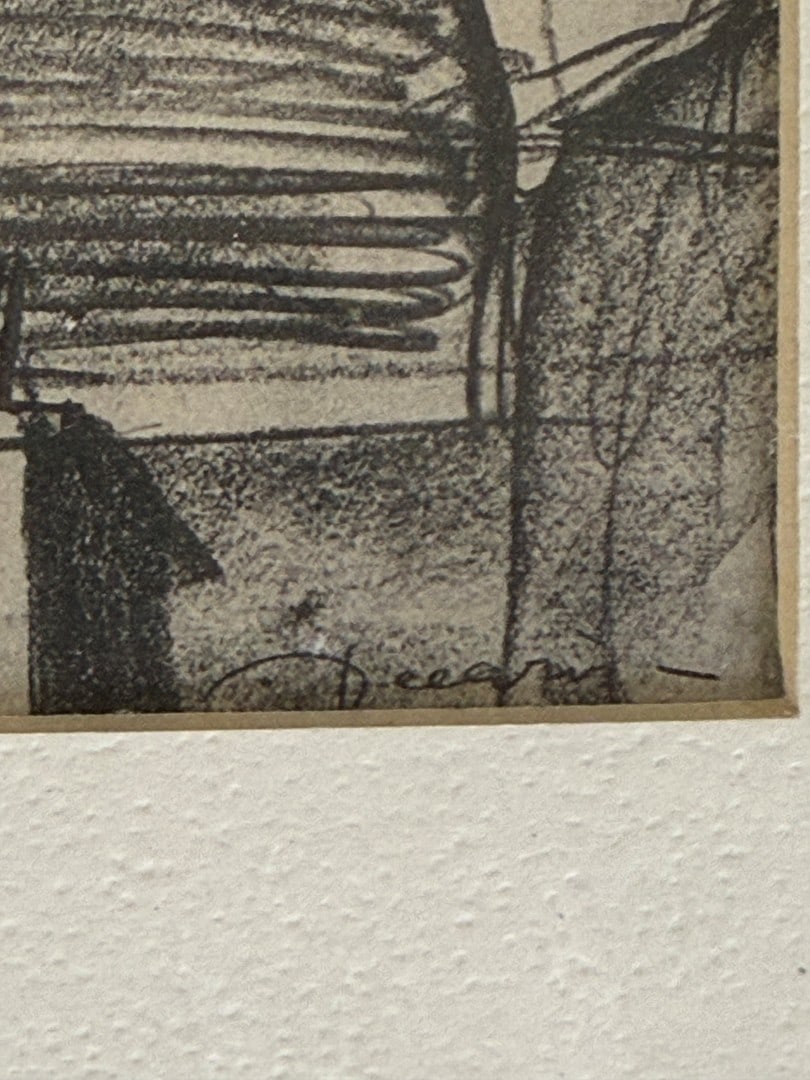 Three(3) Framed Drawings Signed - 2