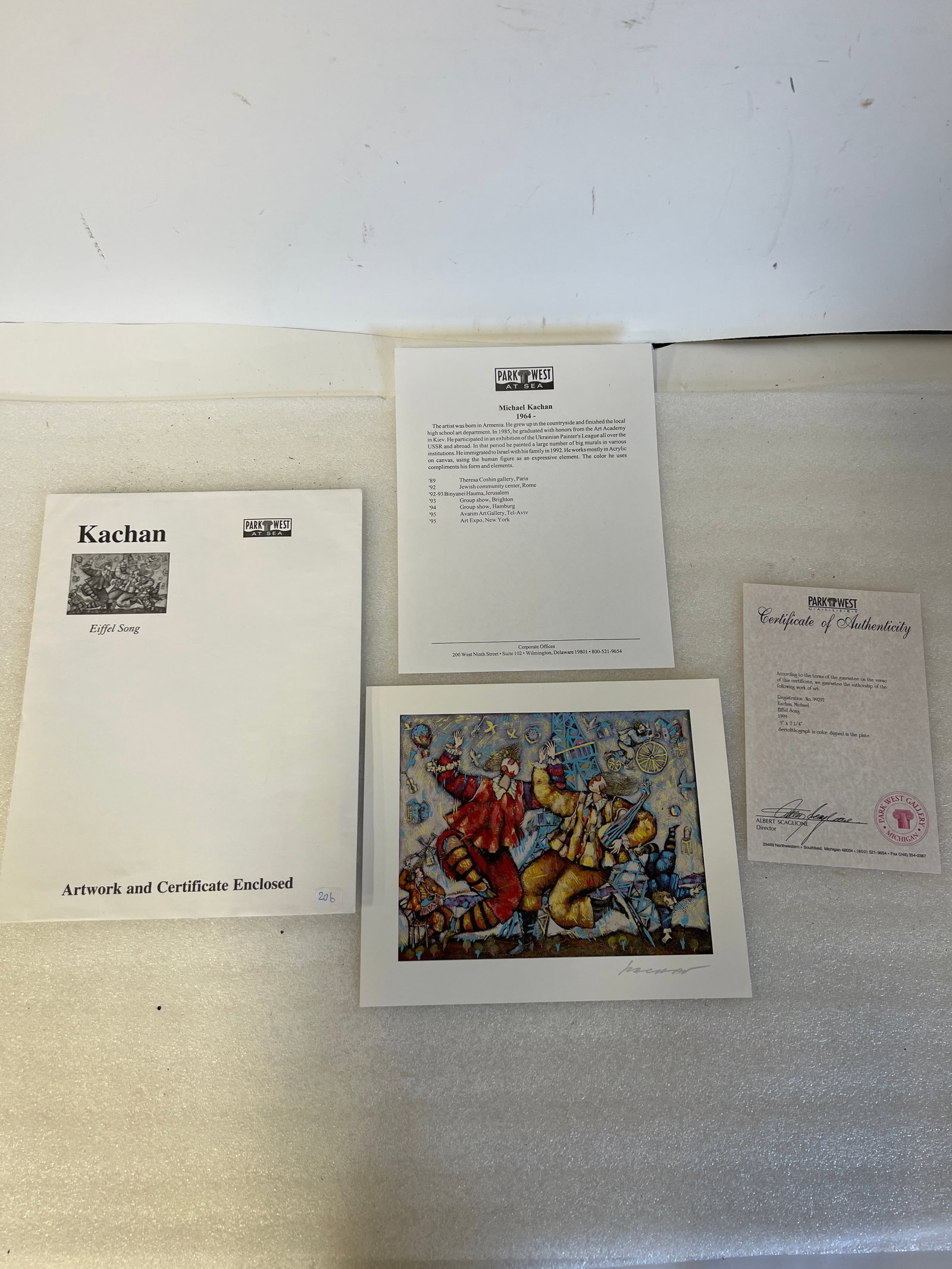 Sgd Kachan Artwork with COA (1 of 2)