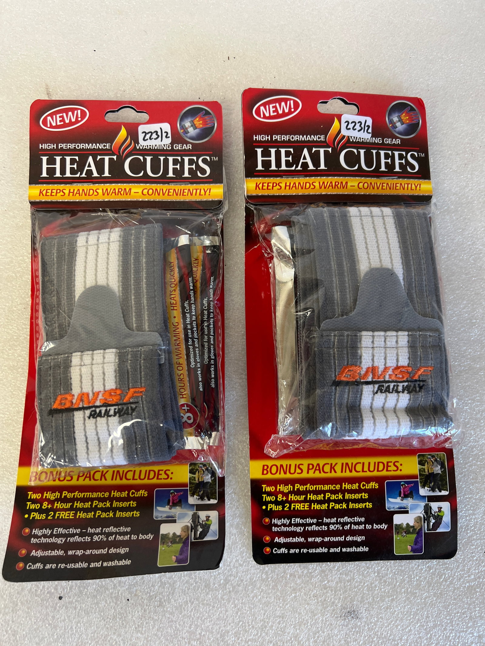 High Performance Heat Cuffs New 2 Packs: As pictured.
