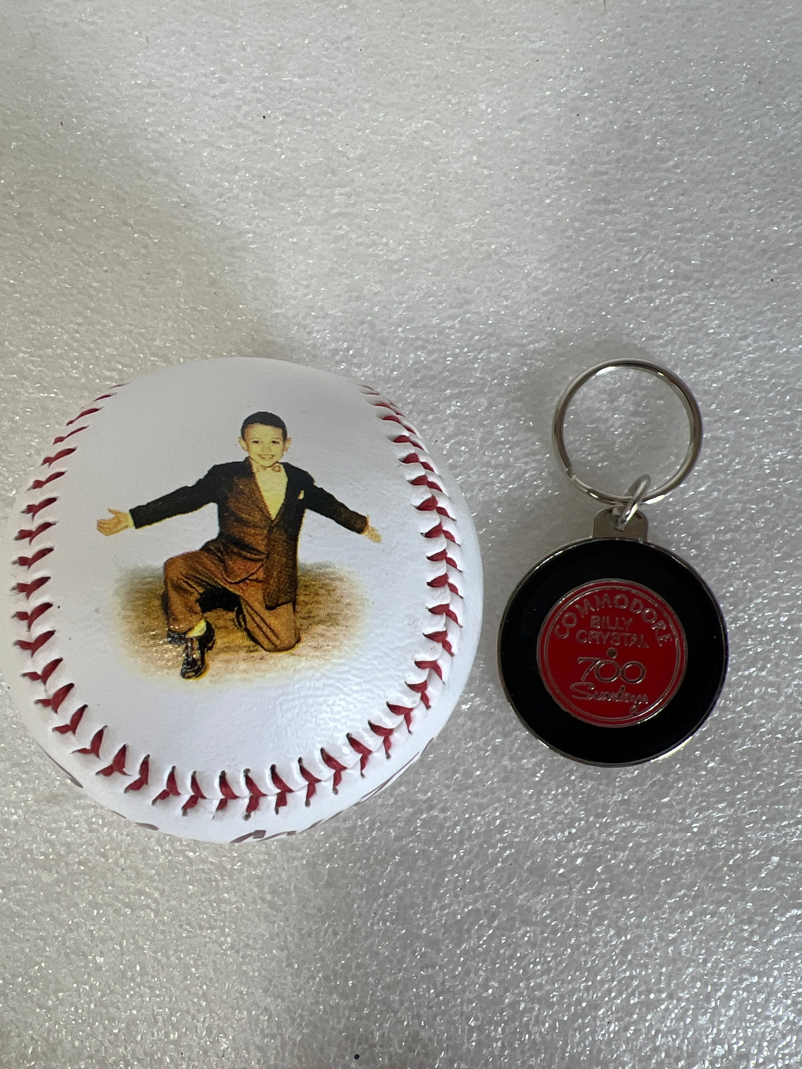Billy Crystal Sgd Baseball and Key Ring (1 of 3)