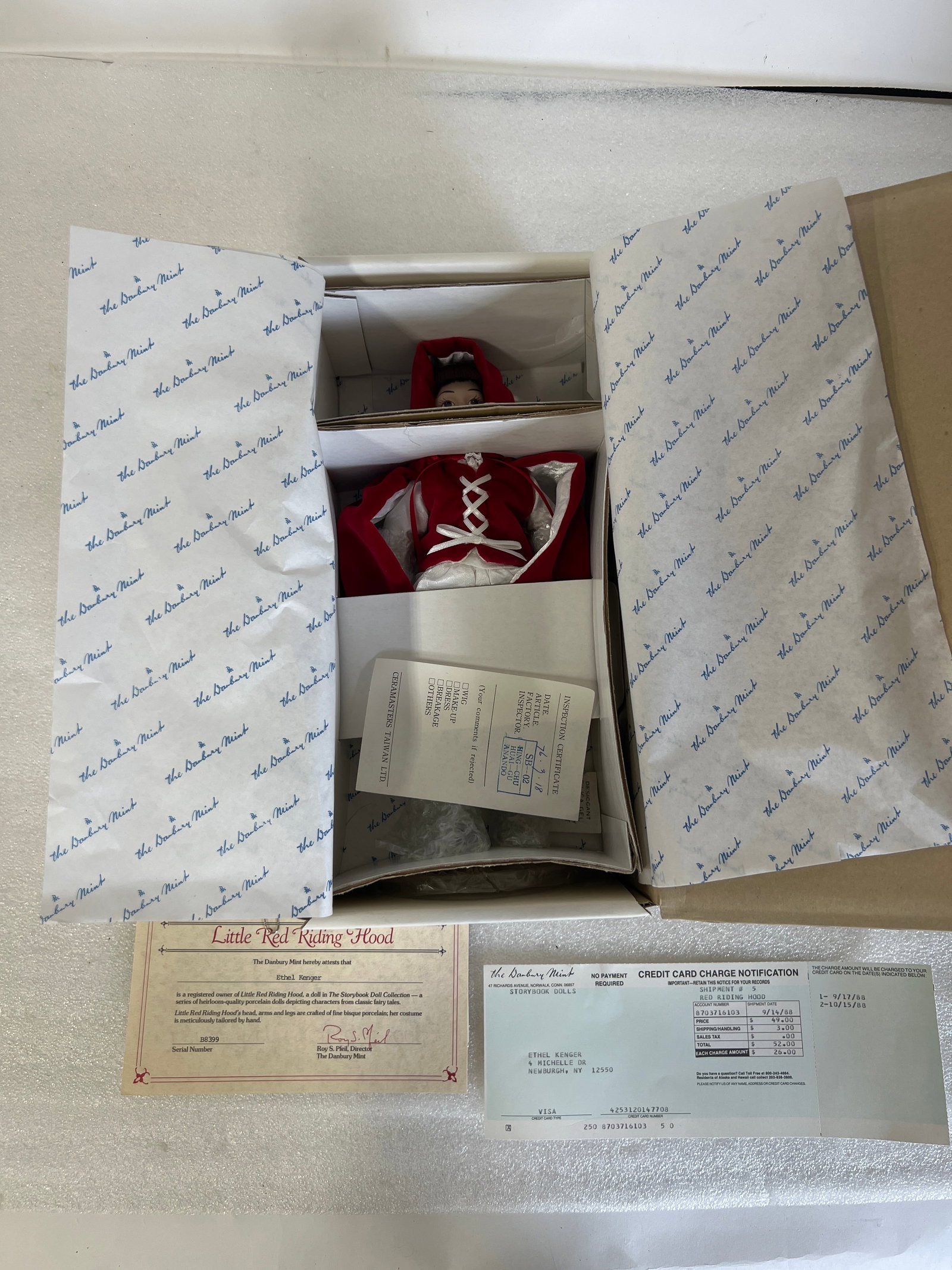 Danbury Mint Little Red Riding Hood Doll (1 of 3)