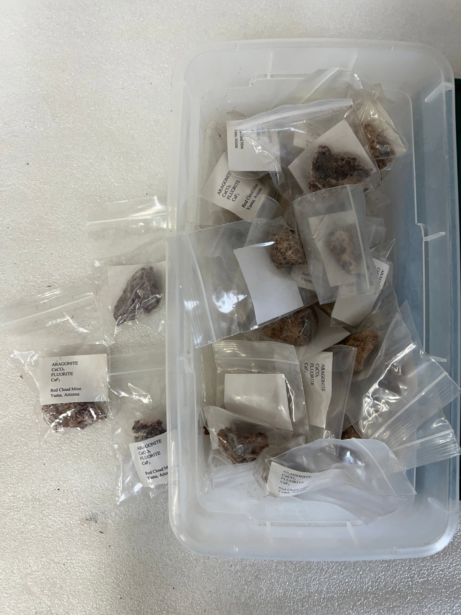 Box Lot of Aragonite Mineral (1 of 2)