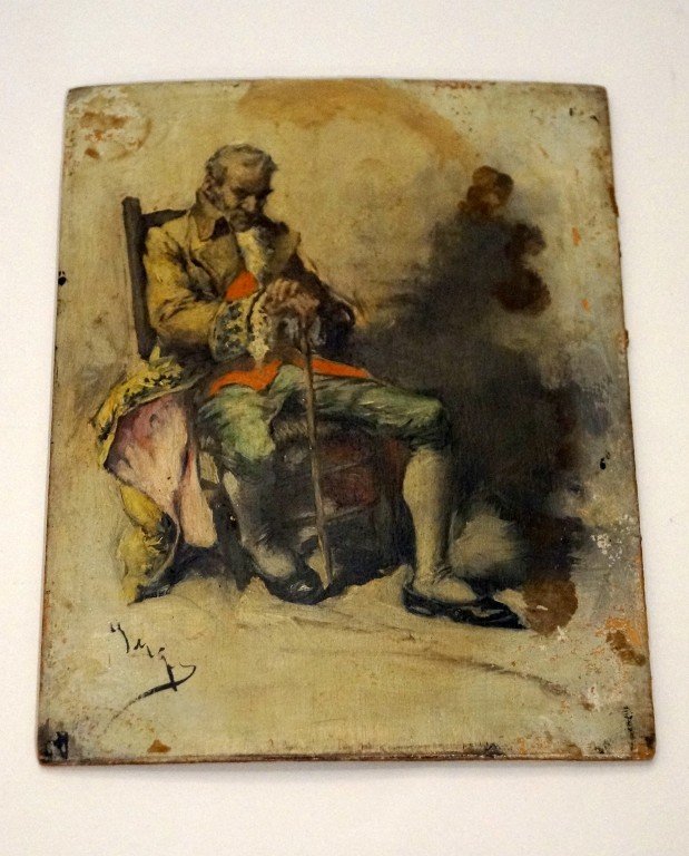 French oil painting signed