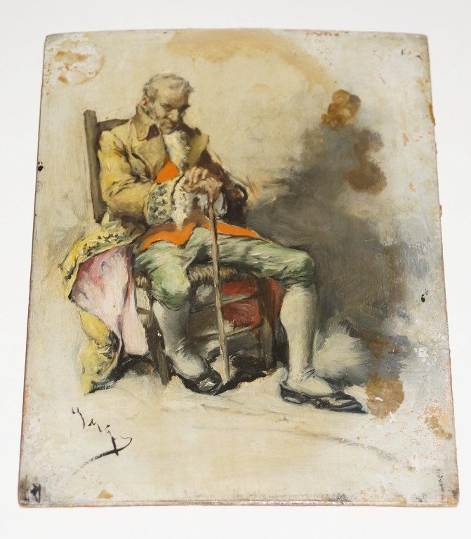 French oil painting signed - 2