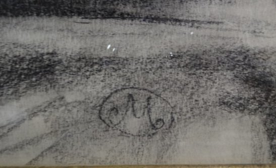 Artiside Maillol; Charcoal on Paper signed - 3
