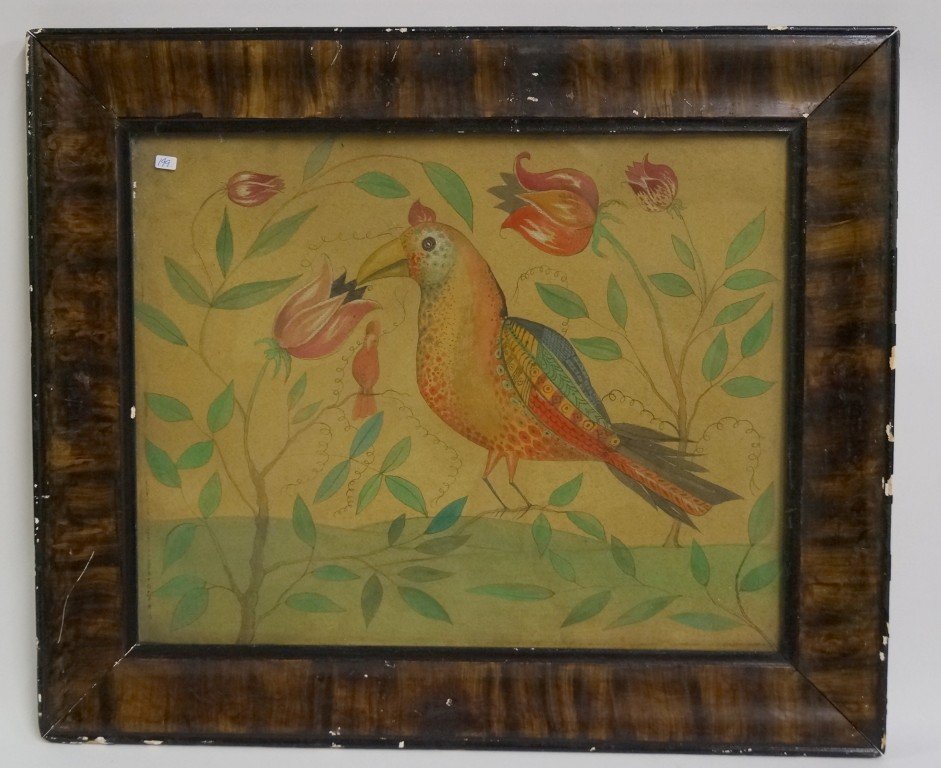 Folk Art watercolor painting