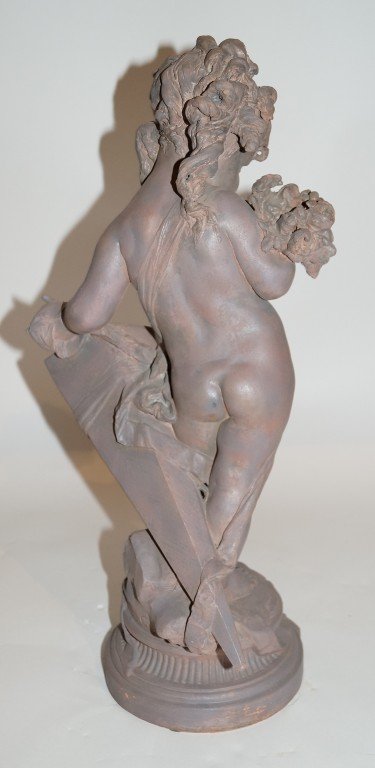 Joseph Gustave Cheret; terracotta figure signed - 4