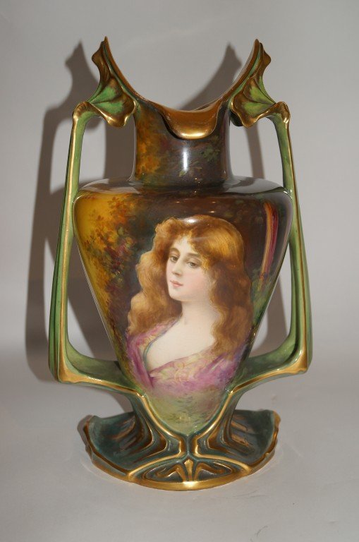 Royal Bonn porcelain vase signed