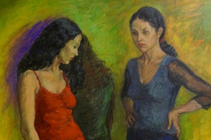 Susan Kahn; 20th C. oil painting signed - 2