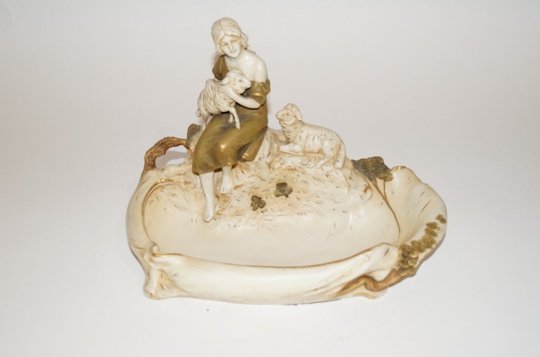 Royal Dux porcelain grouping signed - 2