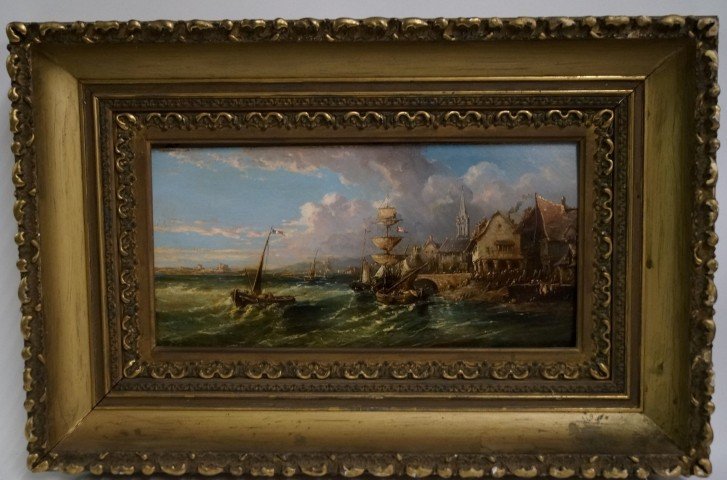 18th C. Dutch; Pair of oil paintings on panel
