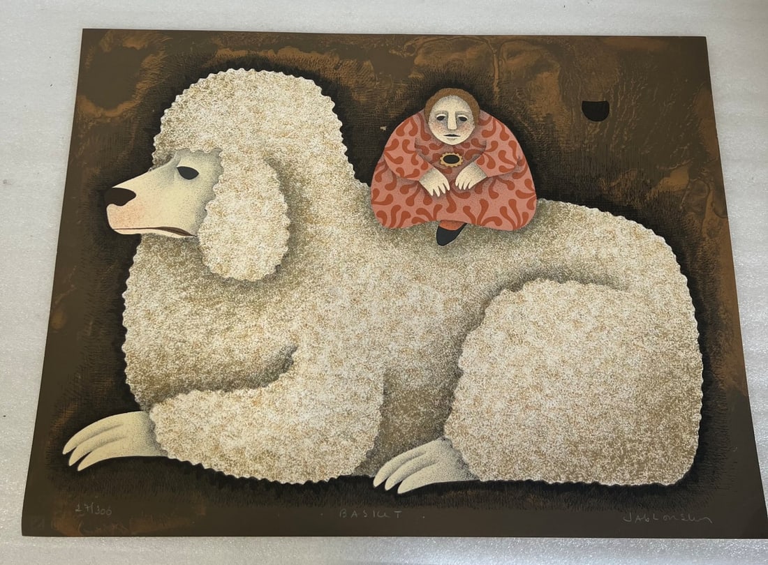 Jablonslen Sgd Littd. Ed. Sgd & #: Titled "Basket" 27/300 21" H by 28" W