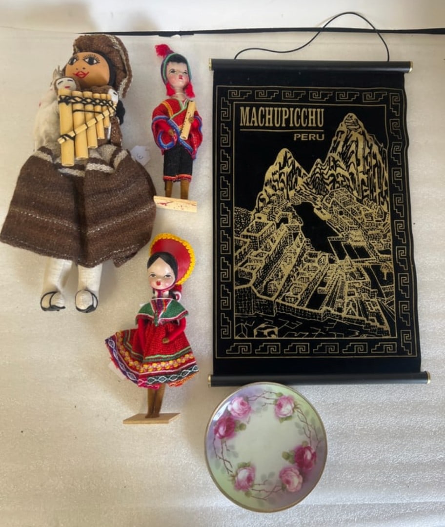 Dealer's Lot of Antiques. Dolls, China, Fabric Etc. (1 of 2)