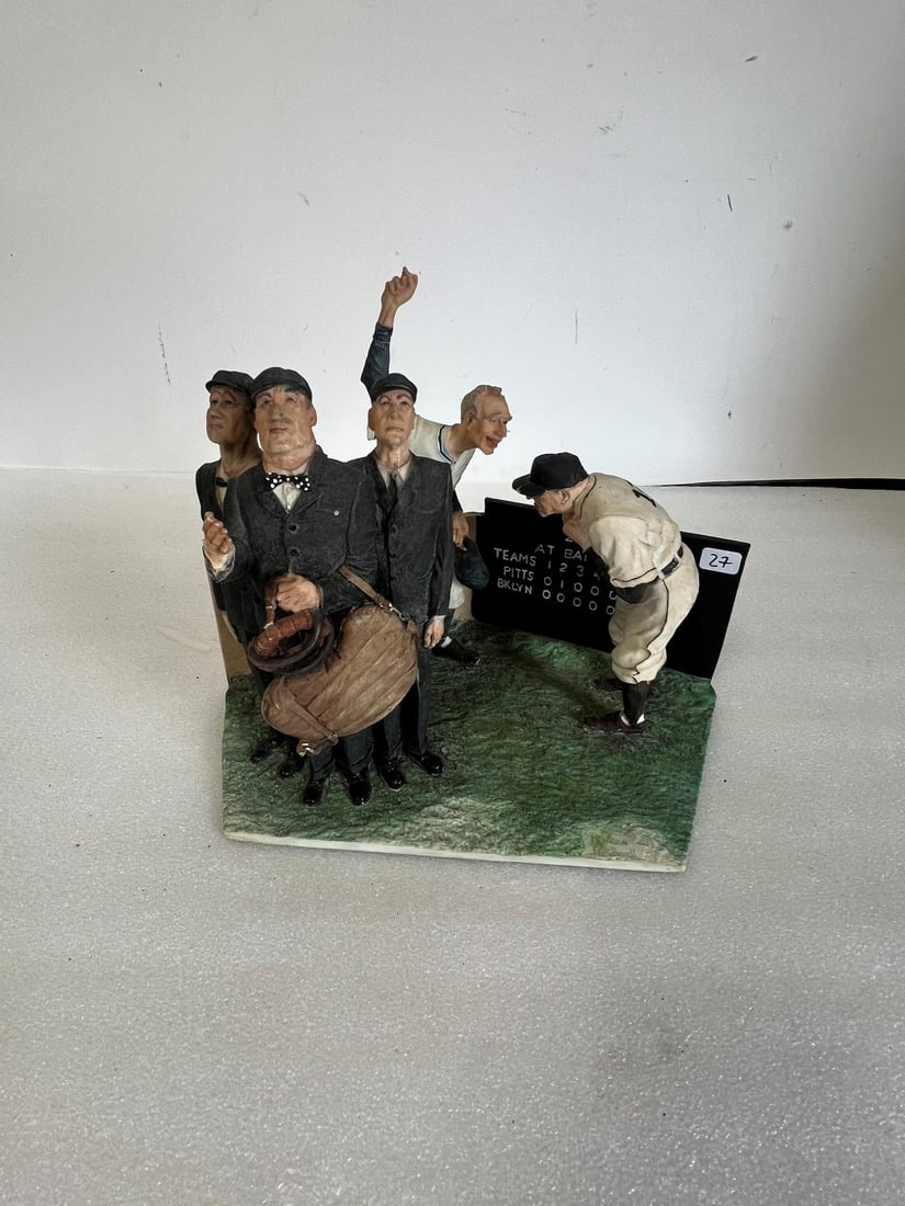Norman Rockwell "Bottom of the 6th" Figurine (1 of 2)