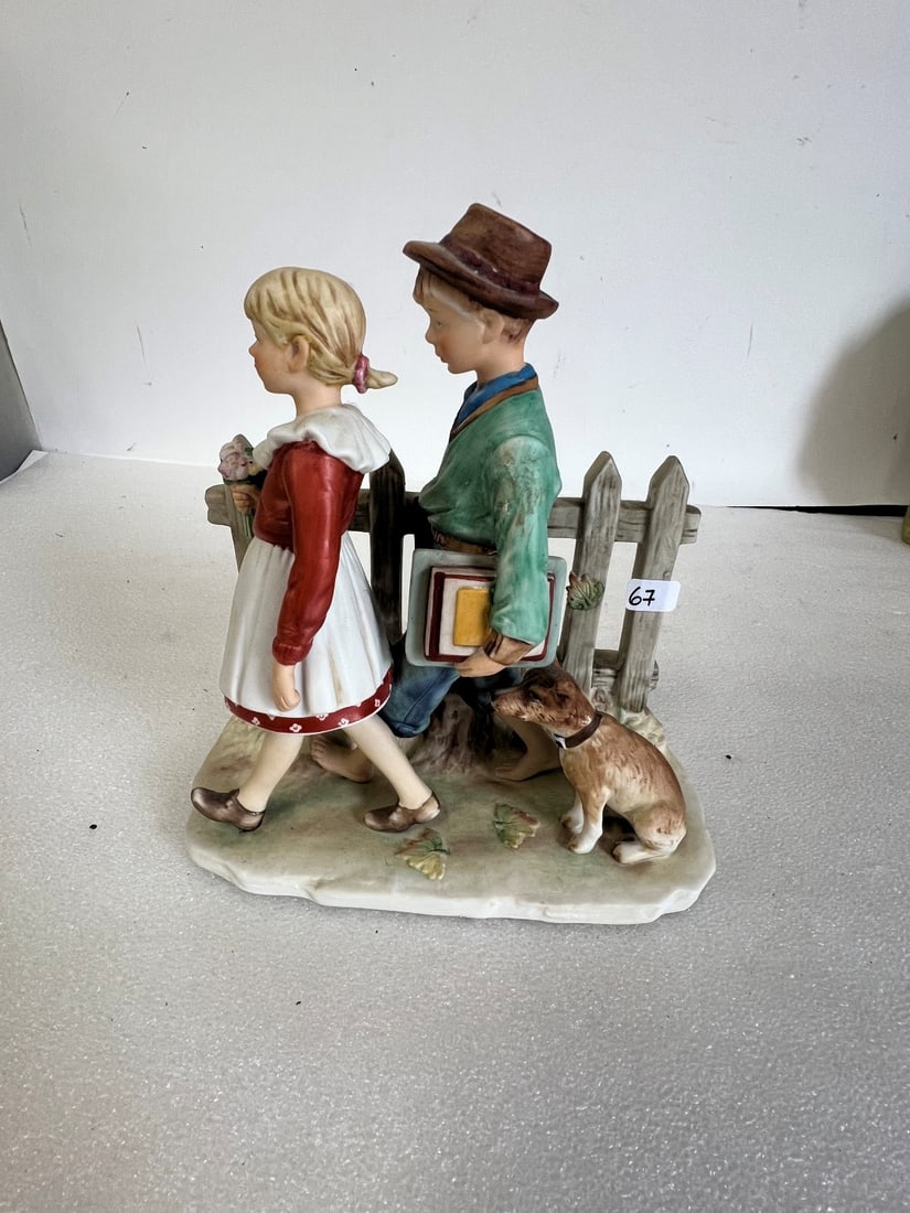 Norman Rockwell "Fall-A Scholarly Pace" Figurine (1 of 2)
