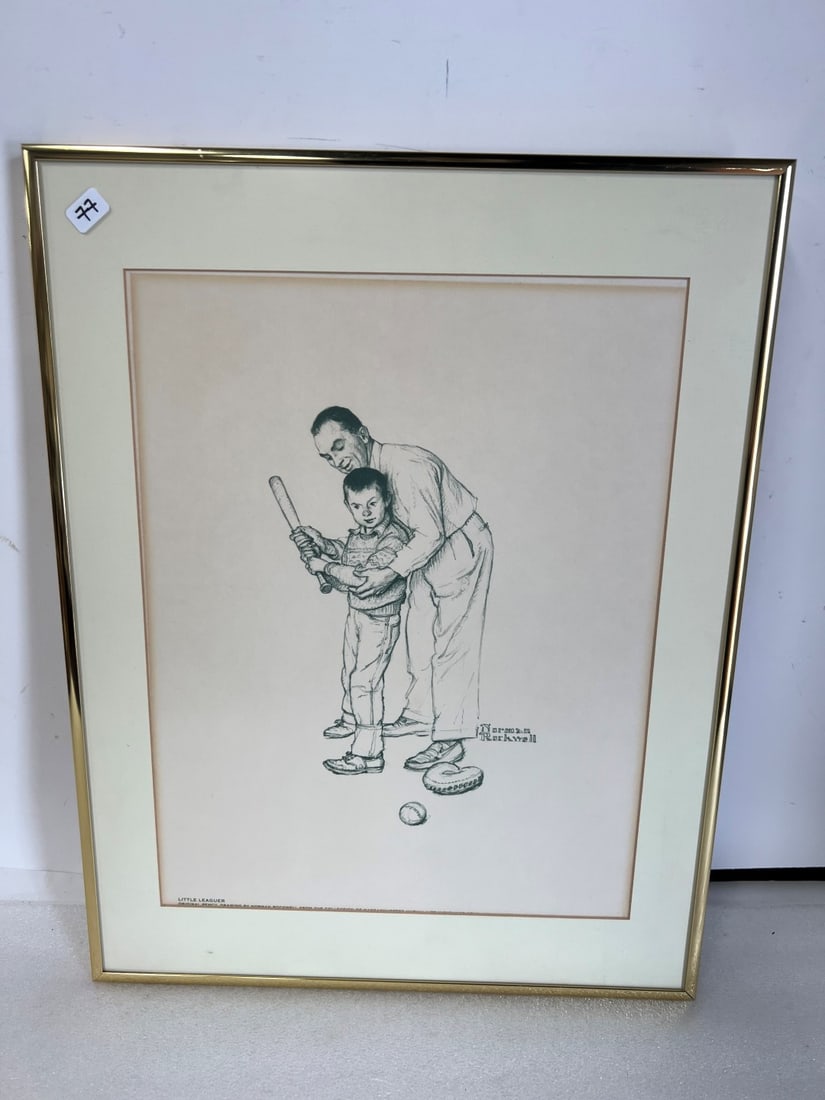 Norman Rockwell Little Leaguer. (1 of 2)