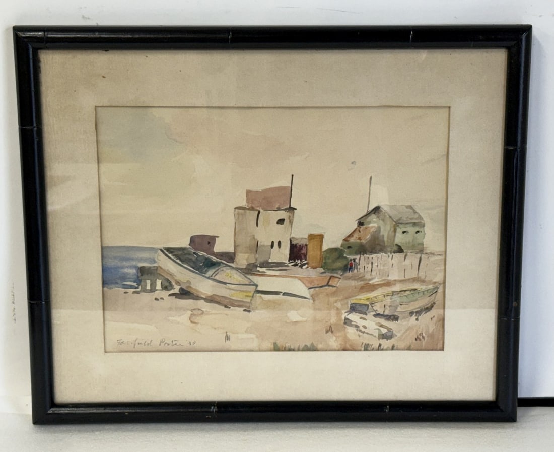 Fairfield Porter; 20thC. American Watercolor Signed (1 of 4)