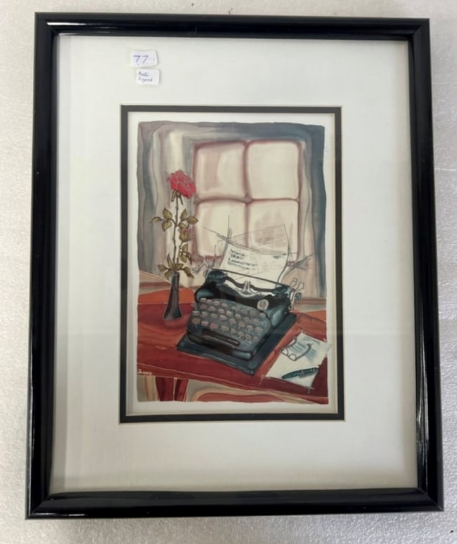 Joverz Foil Litho Sgd: Sgd lower left 16" H by 13" W