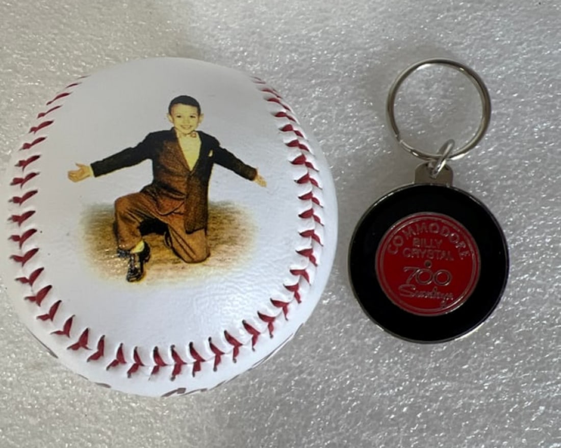 Billy Crystal Sgd Baseball and Key Ring (1 of 3)