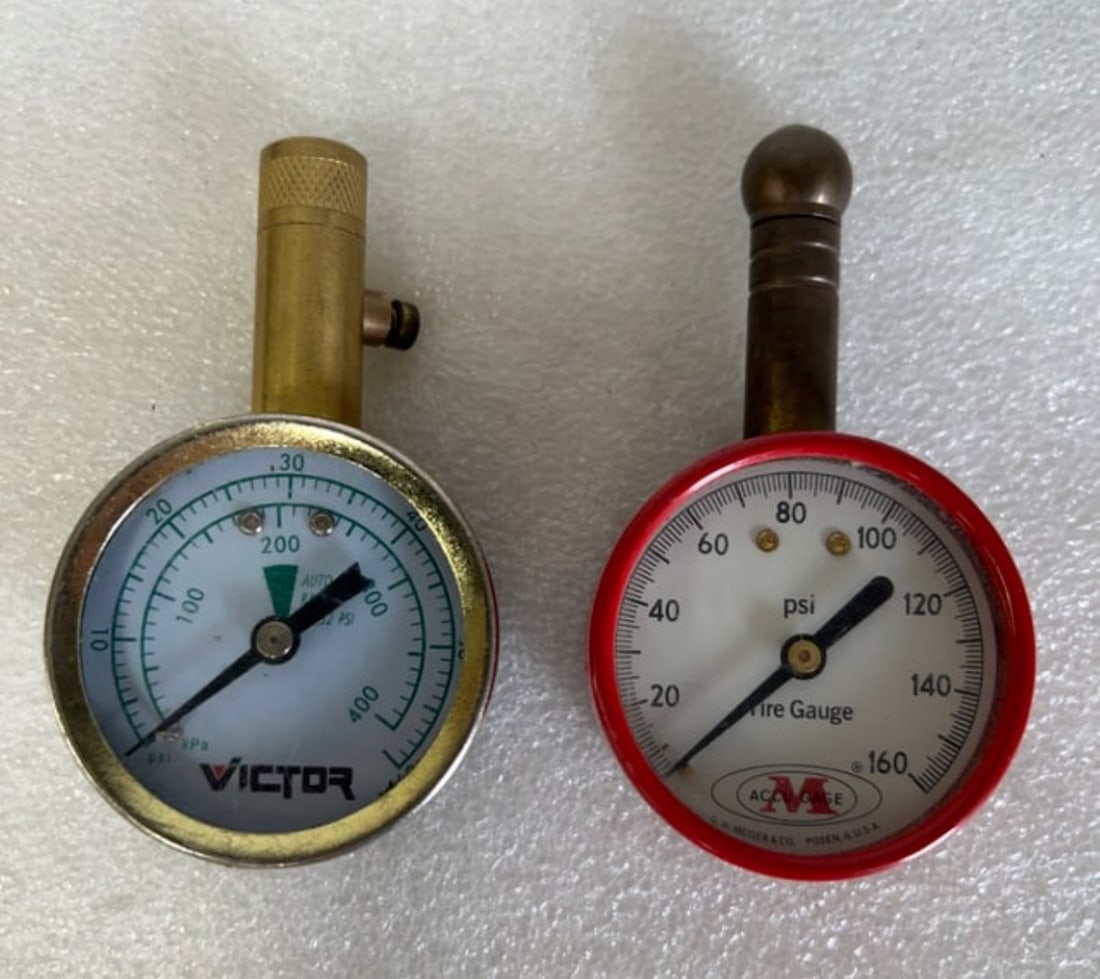 Pressure Gauges (2) Victor and Accu Gage: Two in the lot