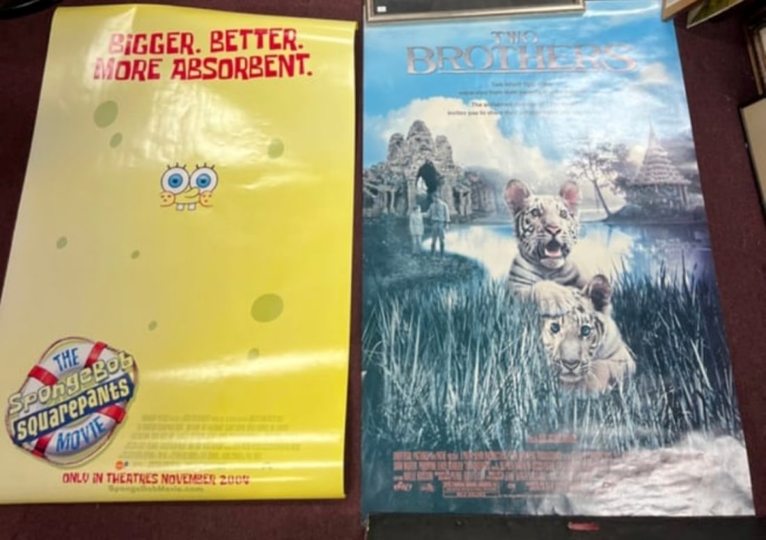 Antique Movie Posters (2) C. 2004: As pictured 39 1/2" by 27"