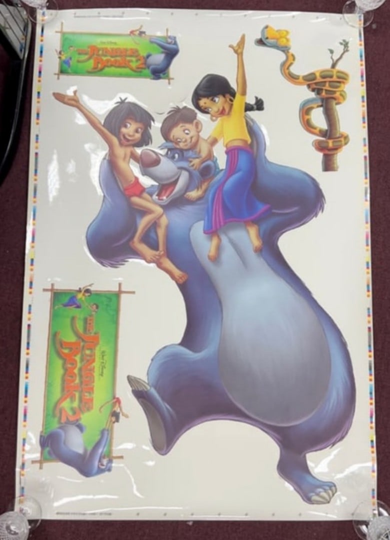 Montages of the Movie Jungle Book (3): As pictured 40” by 27”Three in the lot