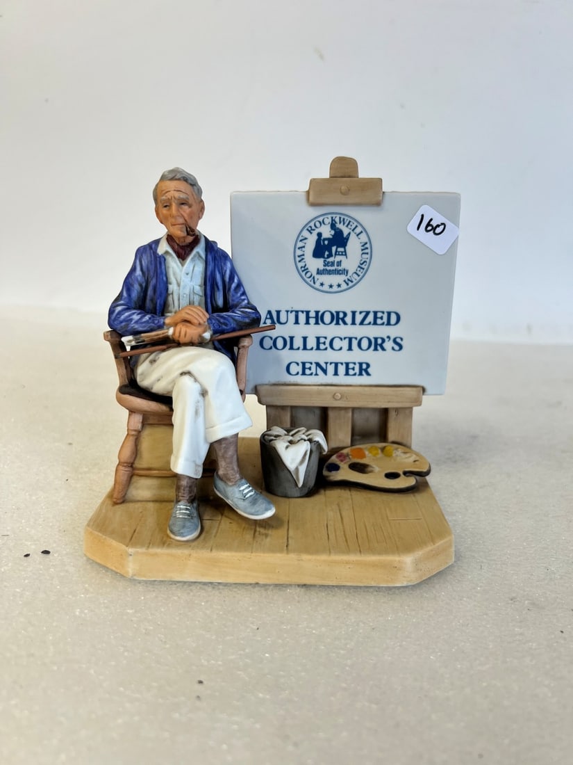 Norman Rockwell Authorized Collector's Center Sign: 5"H