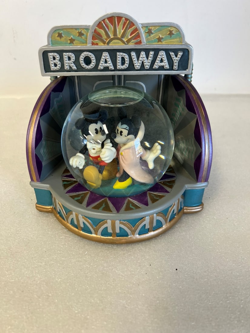 Broadway Mickey and Minnie Mouse Music Box: Battery Operated. Plays New York New York