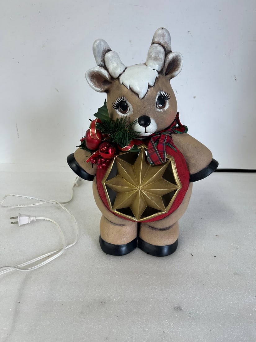 Ceramic Xmas Deer (1 of 1)