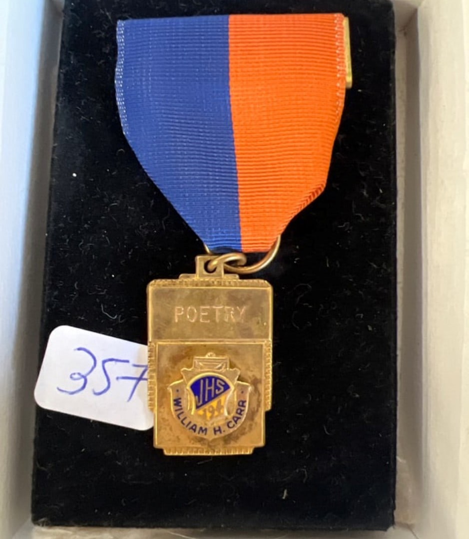 JHS Wm. H. Carr Poetry Medal (1 of 1)