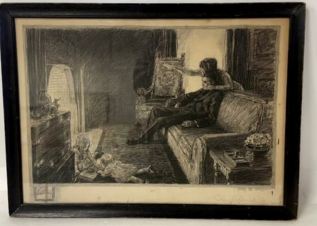 Angus MacDonall; Framed Lithograph - The Helpmate: Framed lithograph. The Helpmate. Pencil signed lower right; 16.75in. x 23.75in.(image), 19.25in. x 26.25in.(framed)