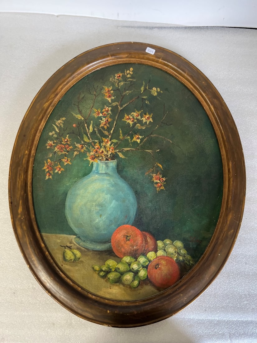 Long.Oil on Board. Still Life. Sgd.: 22 3/4"x 19"265