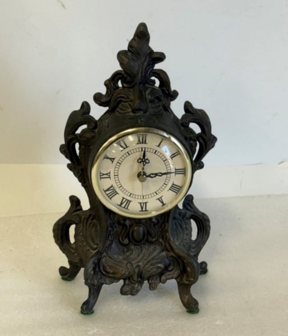 Victorian Ornate Bronzed Clock (1 of 3)