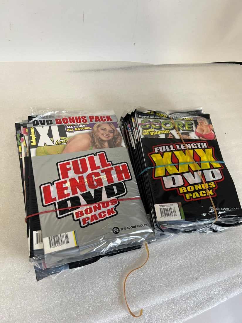 XXX DVD and Magazine Packs Unopened ( 30): All new in pakages (30)