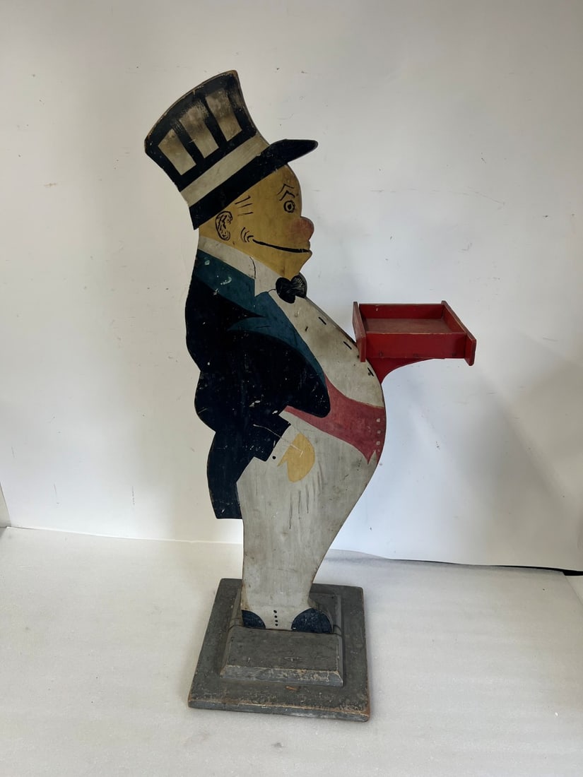 Mr. Jiggs Wood Carved Stand: As pictured 36" H