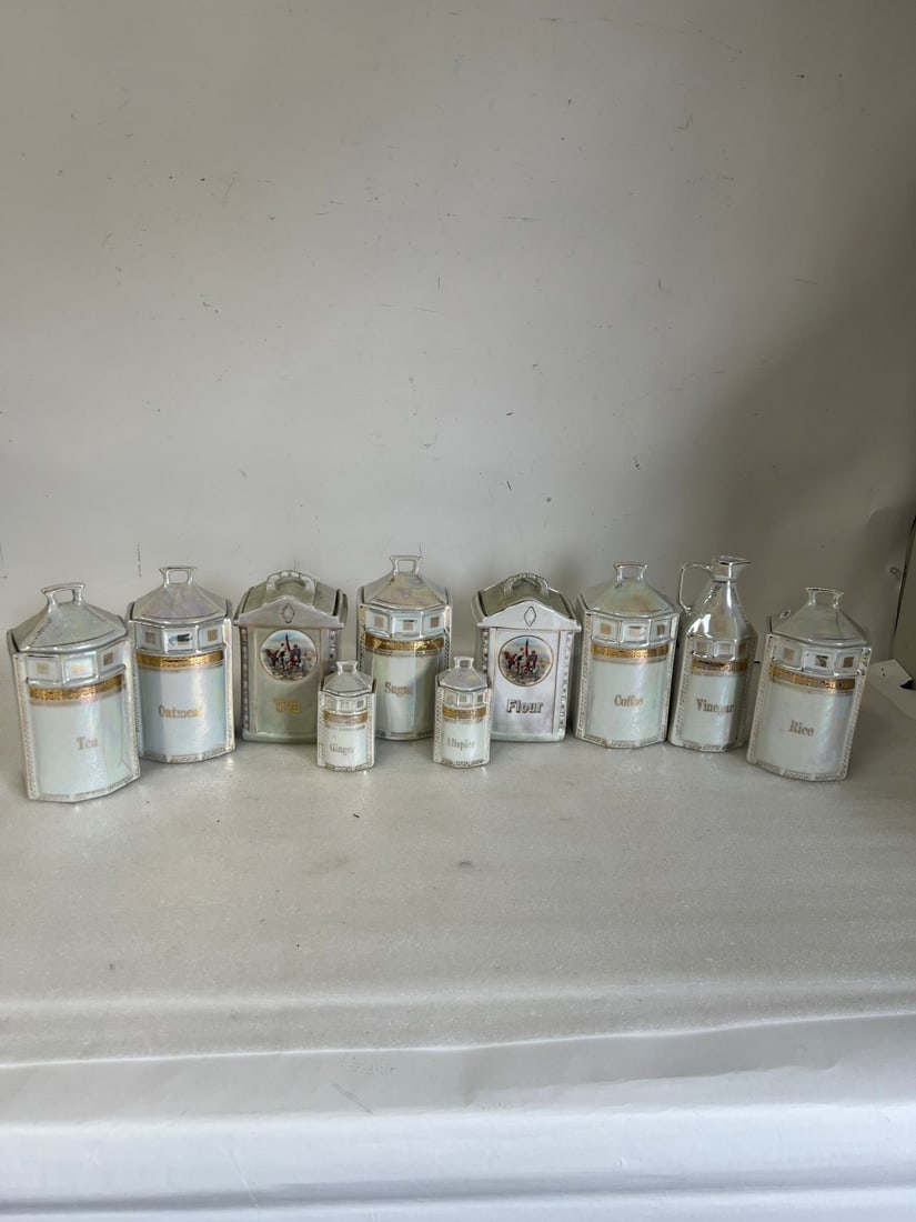 Vintage Cannister Set. Ten pcs (1 of 4)
