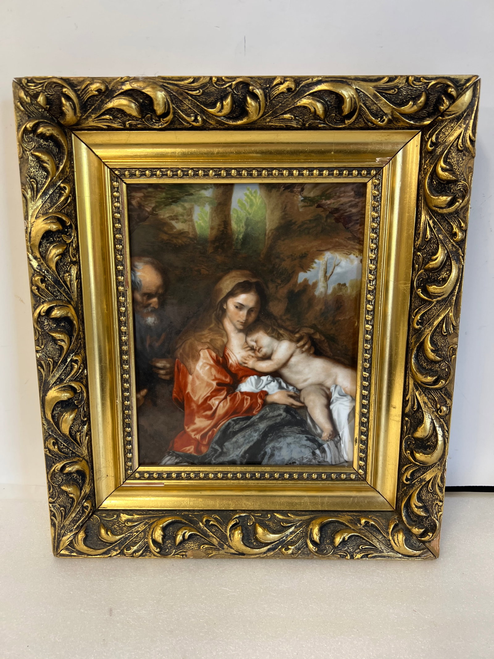 Porceliain Plaque. Madonna (1 of 4)