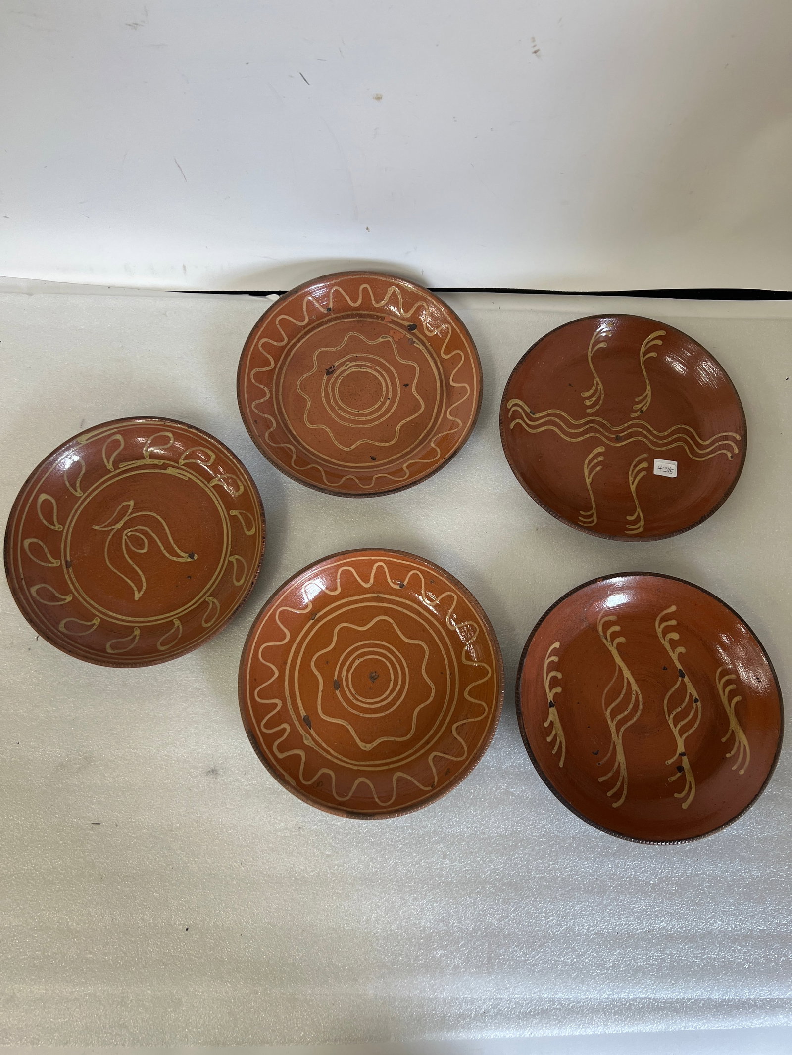 Redware Pottery Bowls (5): As Pictured 9" D