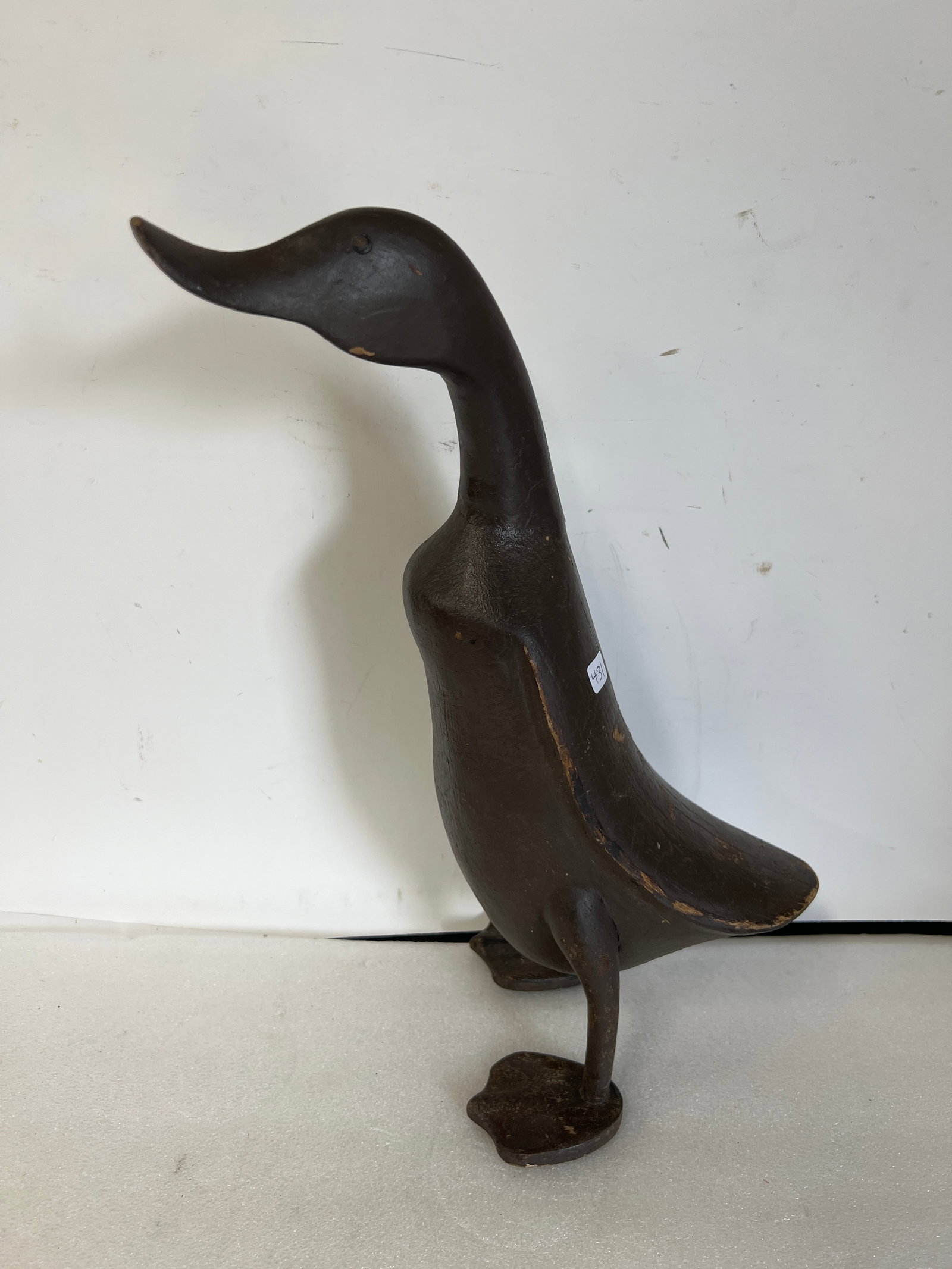 Antique Craved Wooden Duck Figure (1 of 2)