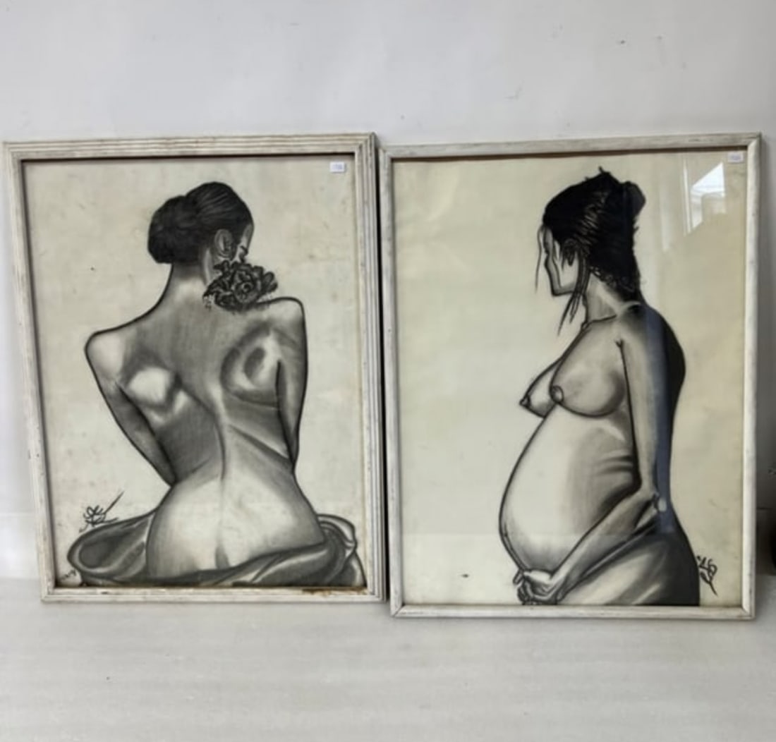 Nude Charcoal Drawings (2) (1 of 5)