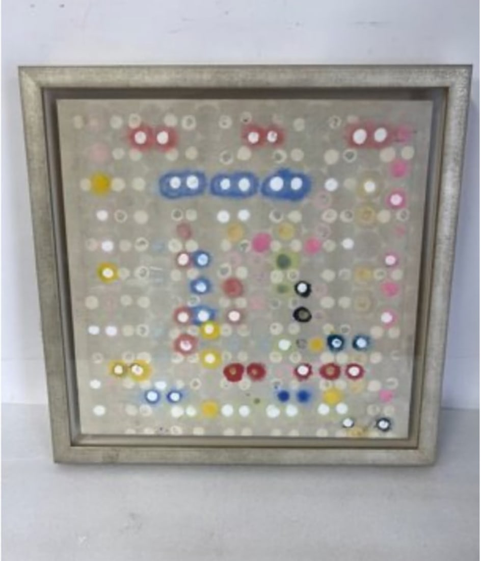 Modern Abstract Painting: 20.75"H x 21"W
